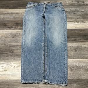 Vintage Levis 505 Red Tab Blue Mens 36x30 Straight Denim Jeans 90s USA‎ MADE